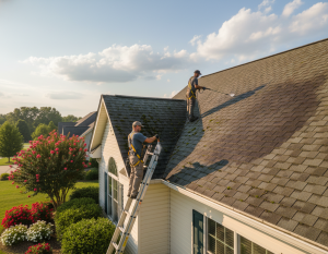 Roof Cleaning to Remove Lichen Roots in Westerville